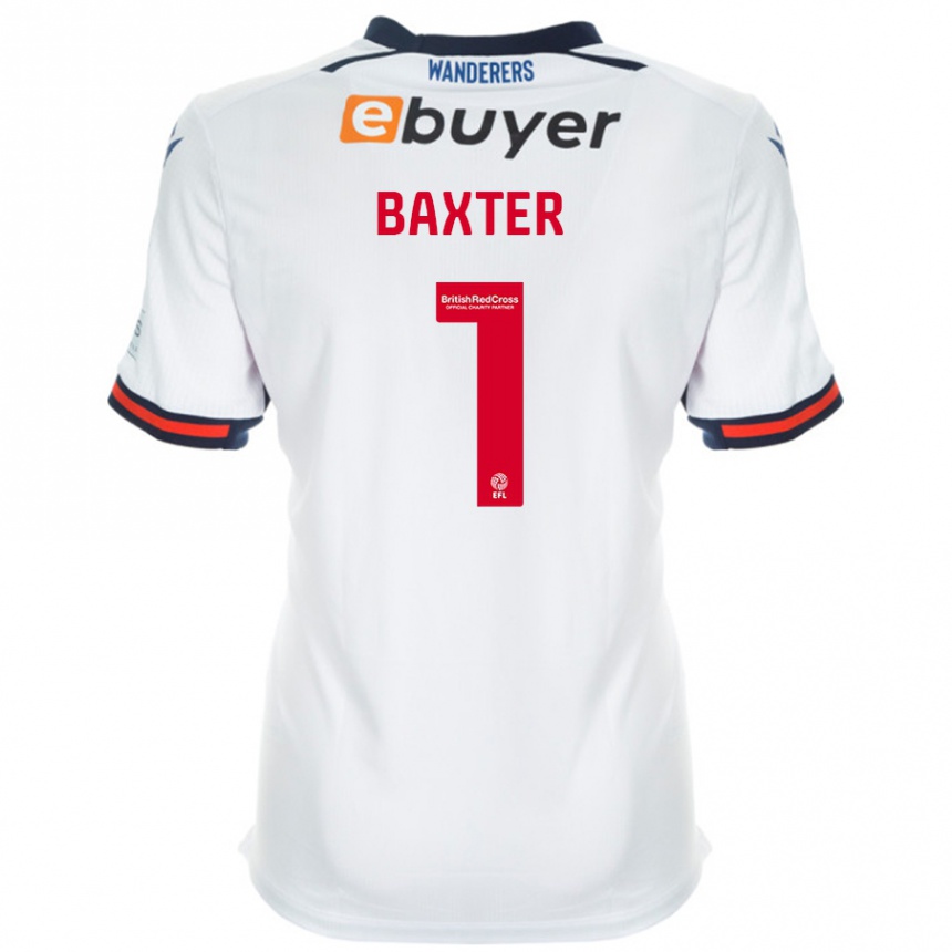 Enfant Football Maillot Nathan Baxter #1 Blanc Tenues Domicile 2024/25 Canada