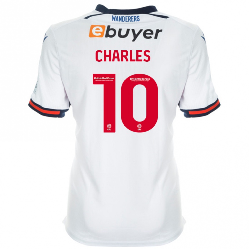 Enfant Football Maillot Dion Charles #10 Blanc Tenues Domicile 2024/25 Canada