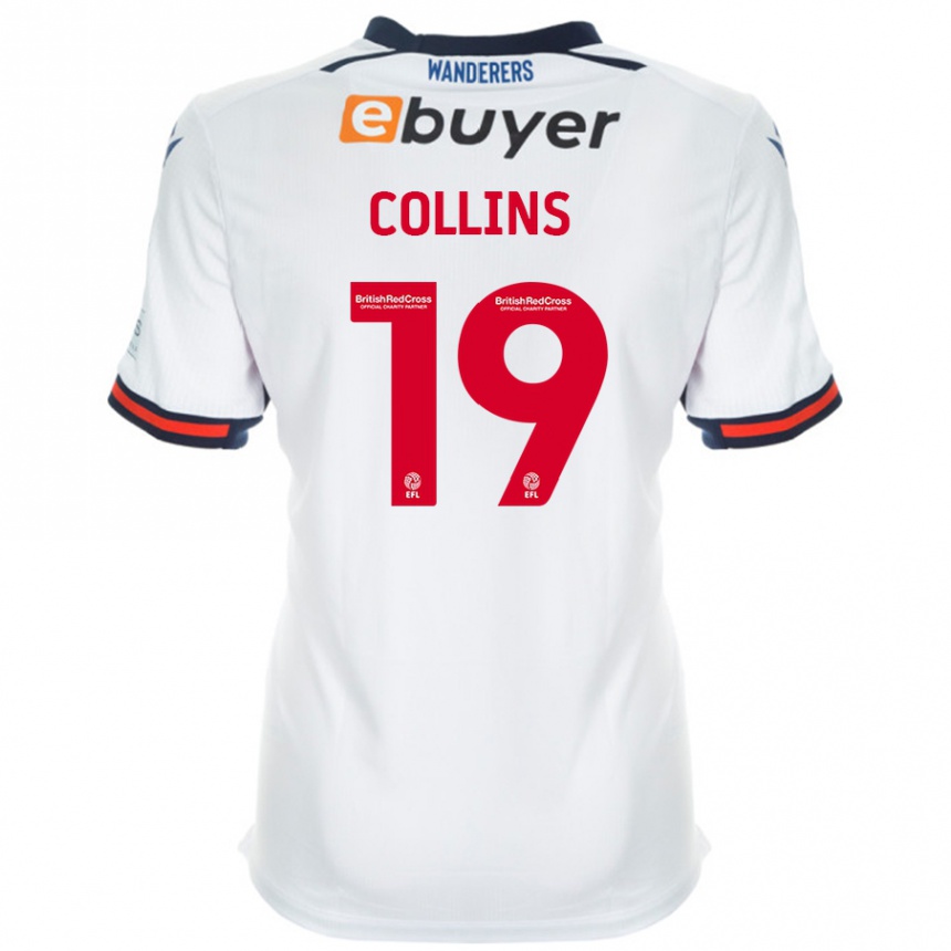 Enfant Football Maillot Aaron Collins #19 Blanc Tenues Domicile 2024/25 Canada