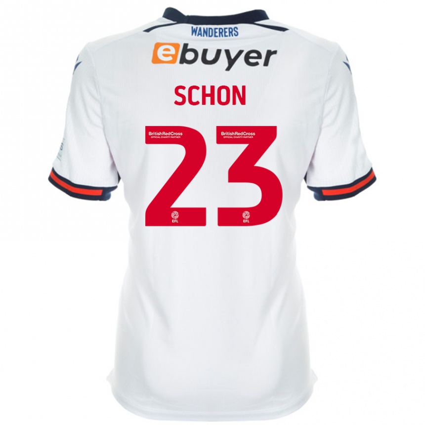 Enfant Football Maillot Szabolcs Schön #23 Blanc Tenues Domicile 2024/25 Canada