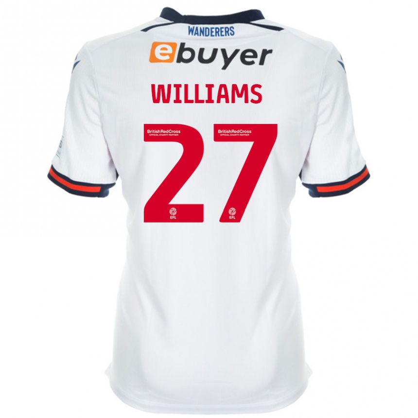 Enfant Football Maillot Randell Williams #27 Blanc Tenues Domicile 2024/25 Canada