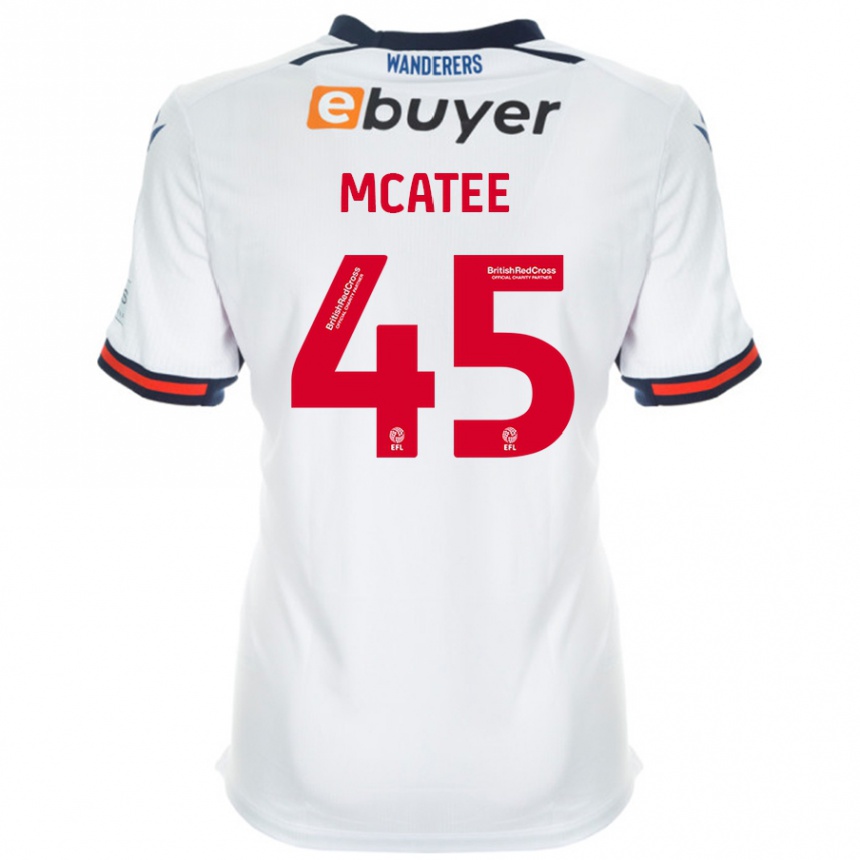 Enfant Football Maillot John Mcatee #45 Blanc Tenues Domicile 2024/25 Canada