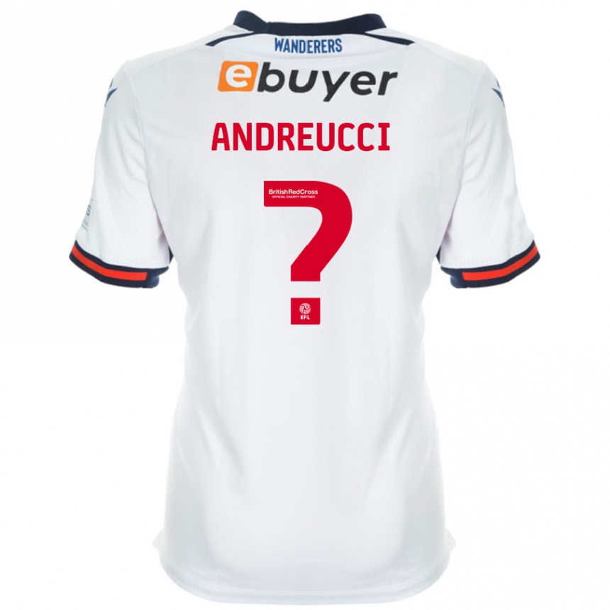 Enfant Football Maillot Ben Andreucci #0 Blanc Tenues Domicile 2024/25 Canada