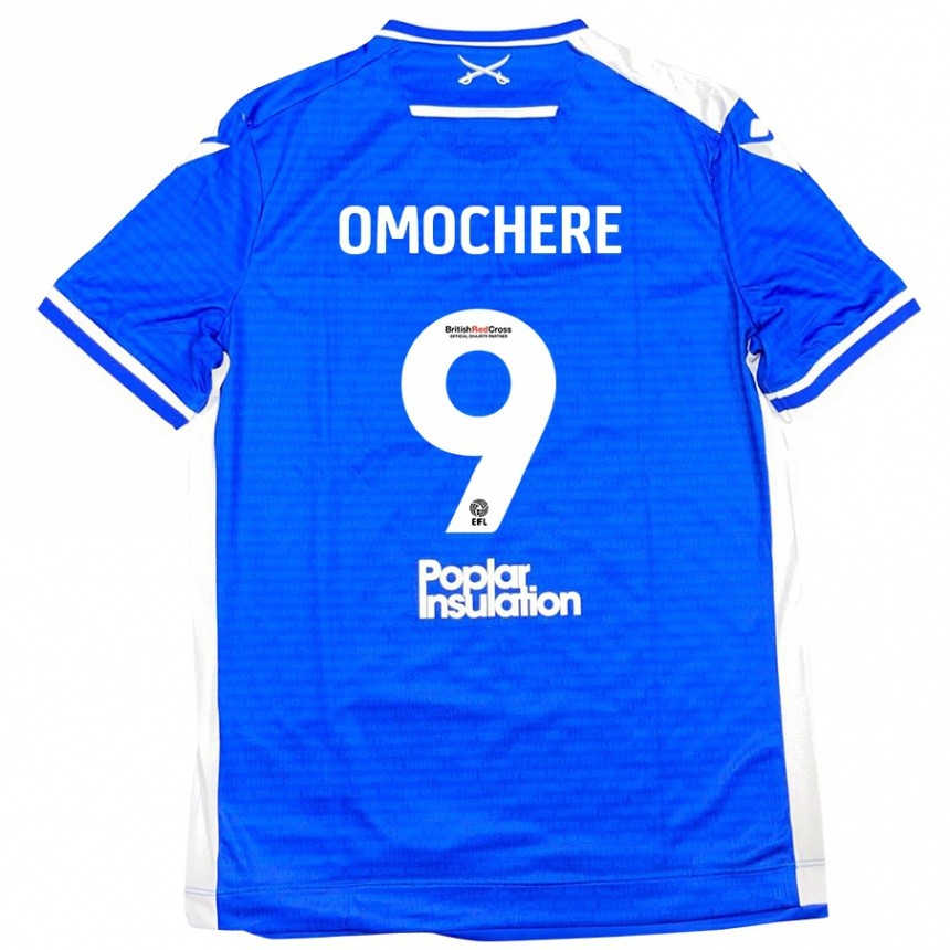 Kids Football Promise Omochere #9 Blue White Home Jersey 2024/25 T-Shirt Canada