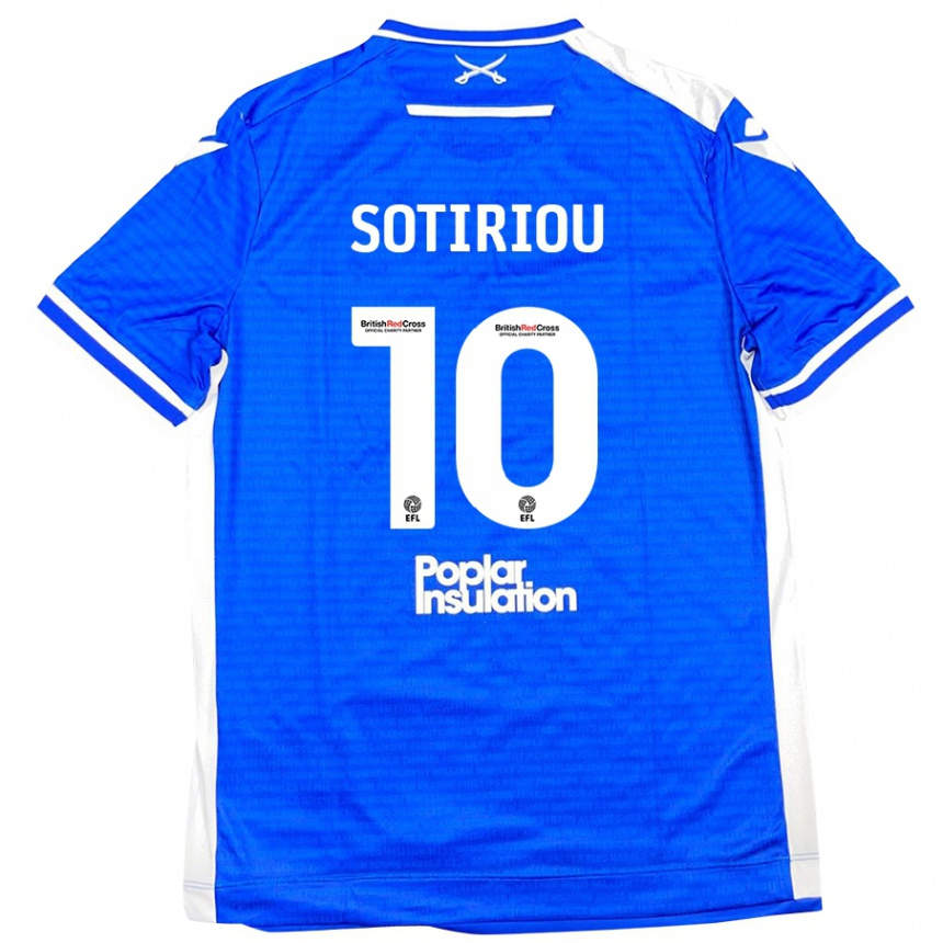 Kids Football Ruel Sotiriou #10 Blue White Home Jersey 2024/25 T-Shirt Canada