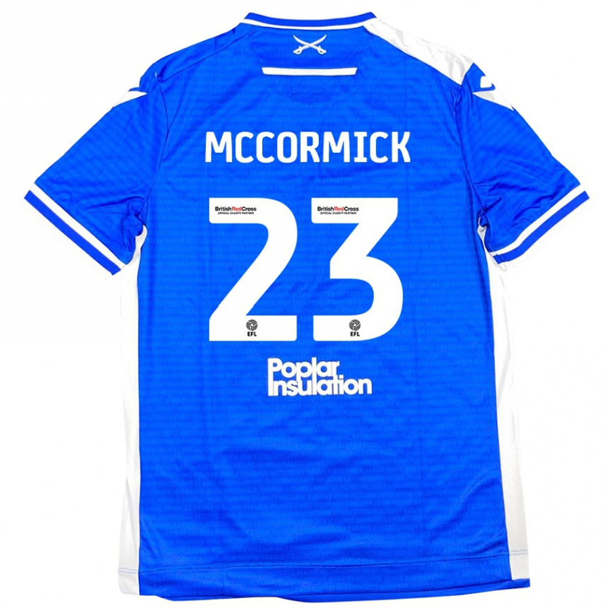 Kids Football Luke Mccormick #23 Blue White Home Jersey 2024/25 T-Shirt Canada