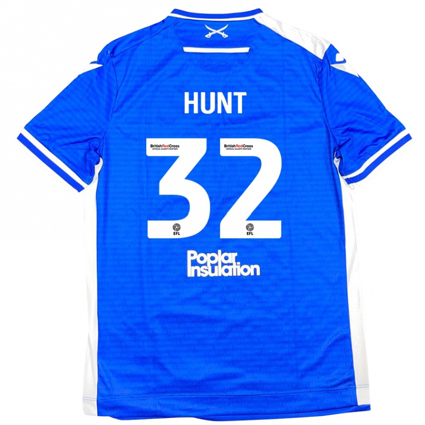 Kids Football Jack Hunt #32 Blue White Home Jersey 2024/25 T-Shirt Canada