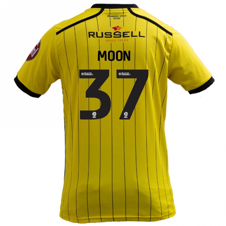 Kids Football Jasper Moon #37 Yellow Home Jersey 2024/25 T-Shirt Canada