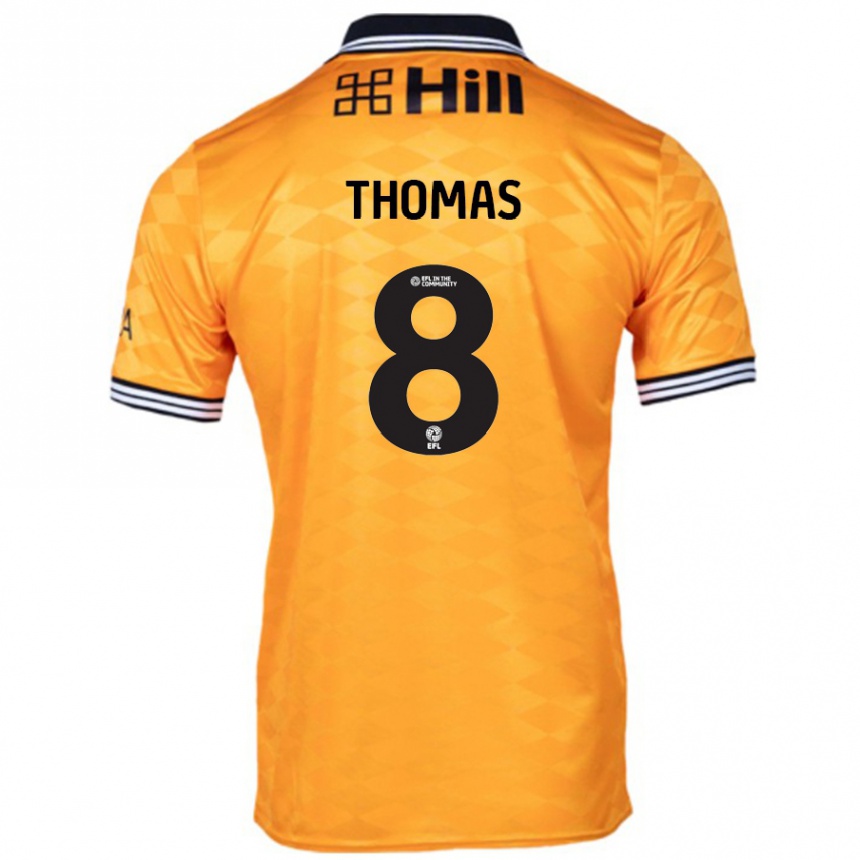 Kids Football George Thomas #8 Orange Home Jersey 2024/25 T-Shirt Canada