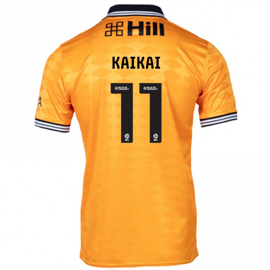 Kids Football Sullay Kaikai #11 Orange Home Jersey 2024/25 T-Shirt Canada