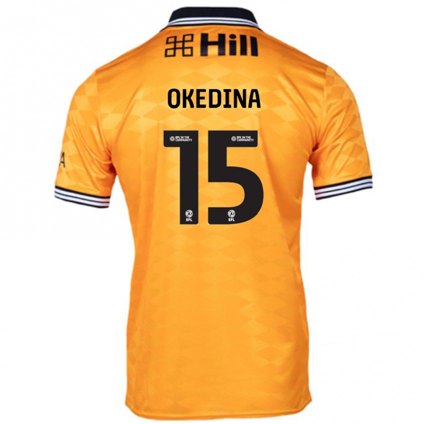 Kids Football Jubril Okedina #15 Orange Home Jersey 2024/25 T-Shirt Canada