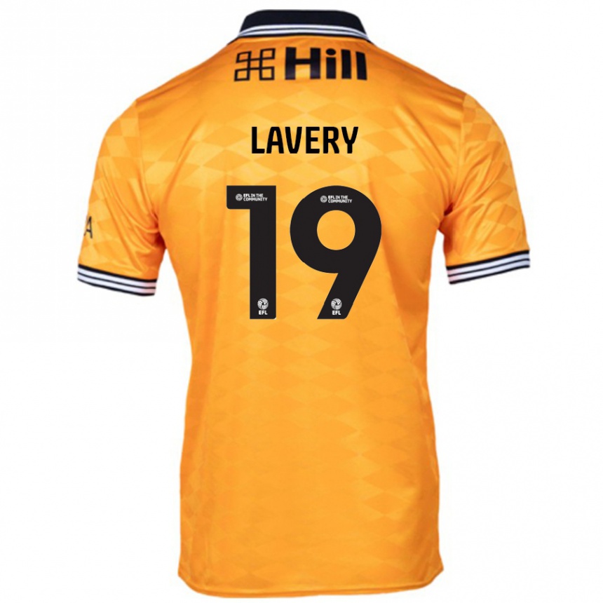 Kids Football Shayne Lavery #19 Orange Home Jersey 2024/25 T-Shirt Canada