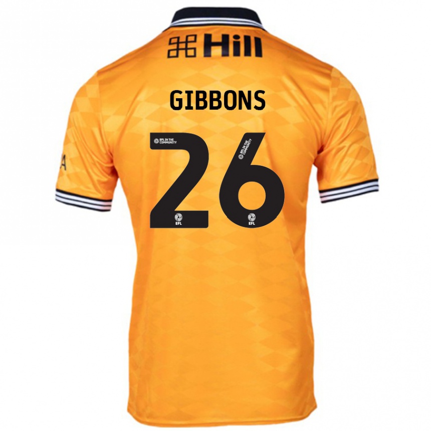 Kids Football James Gibbons #26 Orange Home Jersey 2024/25 T-Shirt Canada