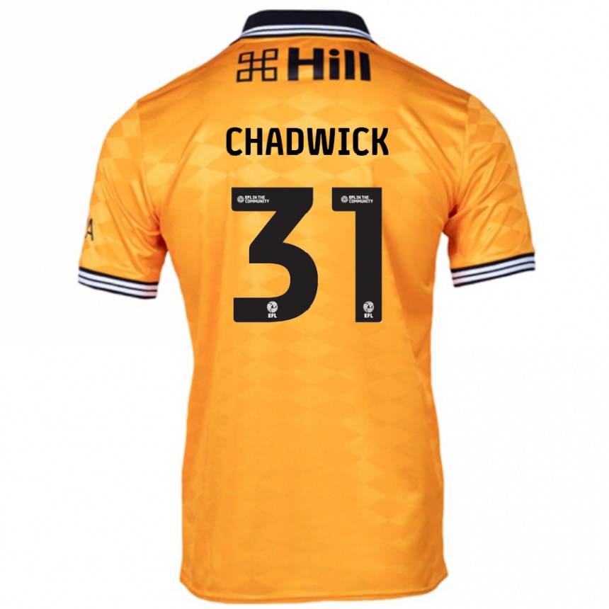 Kids Football Louis Chadwick #31 Orange Home Jersey 2024/25 T-Shirt Canada