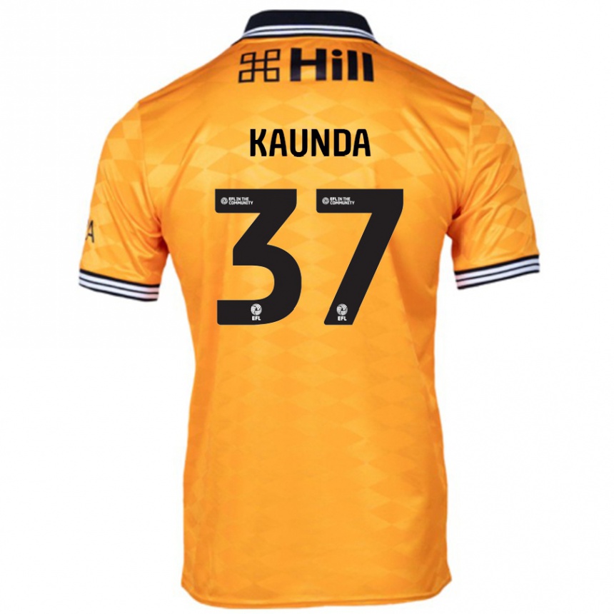 Kids Football Amaru Kaunda #37 Orange Home Jersey 2024/25 T-Shirt Canada