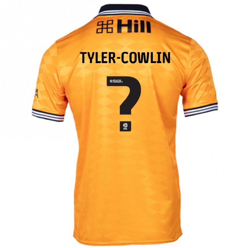 Kids Football Danny Tyler-Cowlin #0 Orange Home Jersey 2024/25 T-Shirt Canada