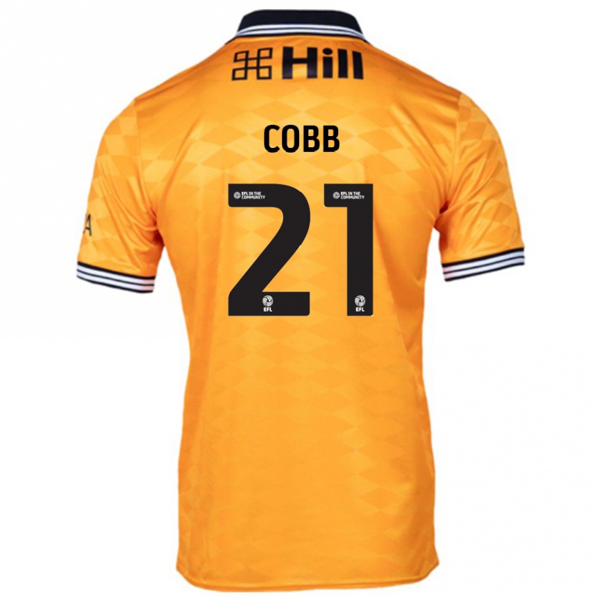 Kids Football Serena Cobb #21 Orange Home Jersey 2024/25 T-Shirt Canada