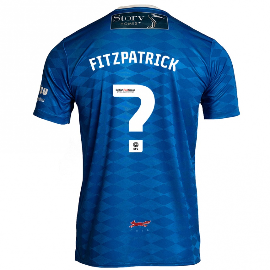 Kids Football Aran Fitzpatrick #0 Blue Home Jersey 2024/25 T-Shirt Canada