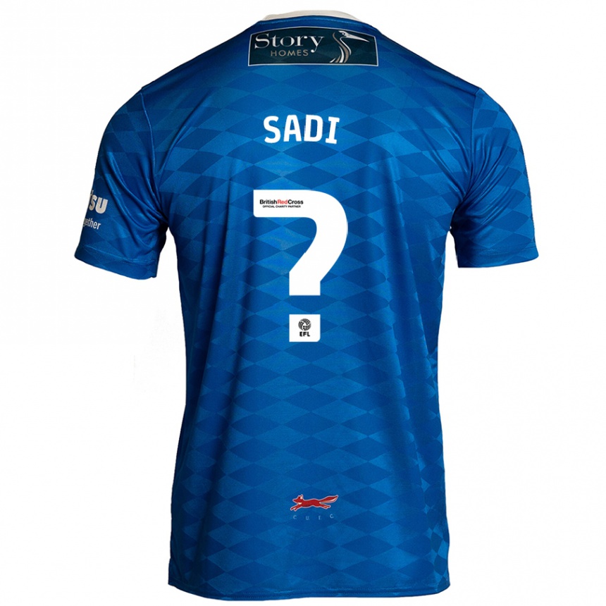 Kids Football Dominic Sadi #0 Blue Home Jersey 2024/25 T-Shirt Canada