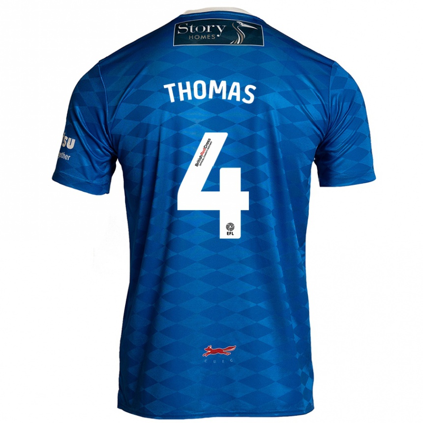 Kids Football Terell Thomas #4 Blue Home Jersey 2024/25 T-Shirt Canada