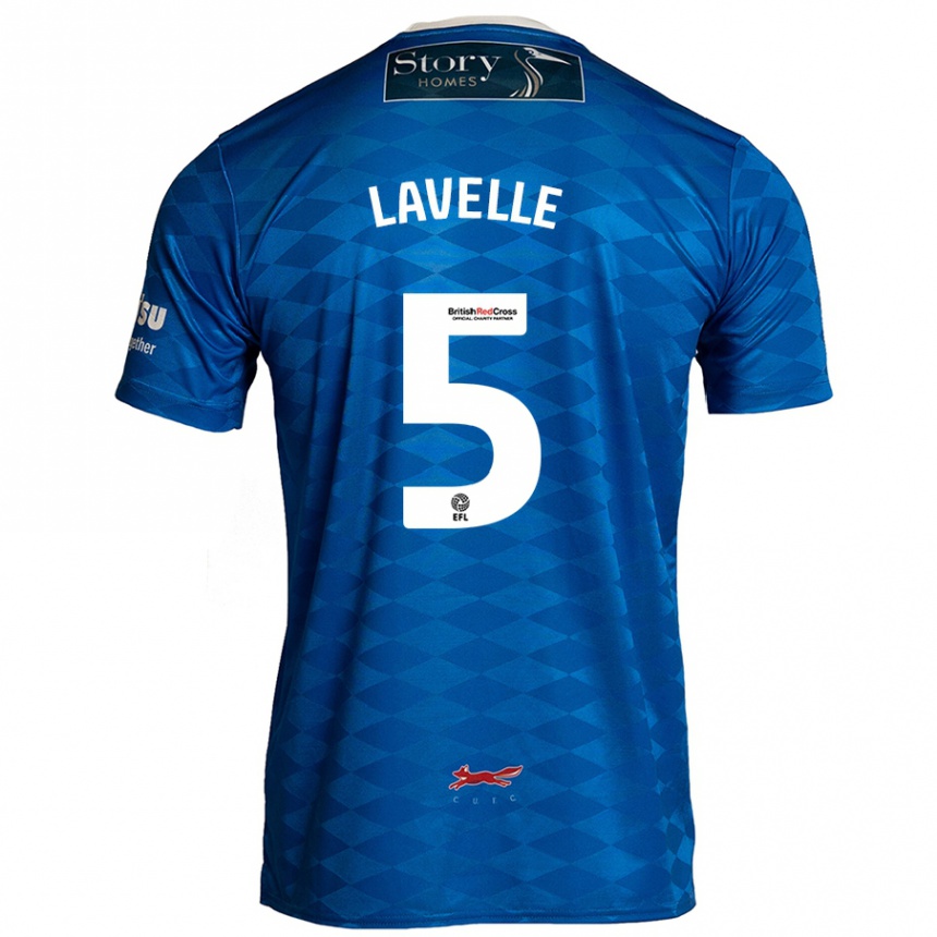 Kids Football Sam Lavelle #5 Blue Home Jersey 2024/25 T-Shirt Canada