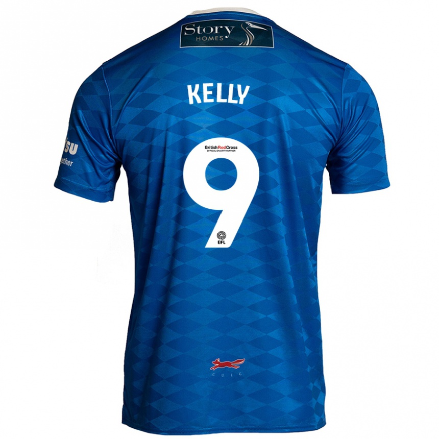 Kids Football Georgie Kelly #9 Blue Home Jersey 2024/25 T-Shirt Canada