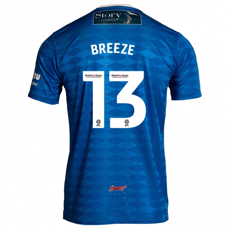 Kids Football Gabriel Breeze #13 Blue Home Jersey 2024/25 T-Shirt Canada