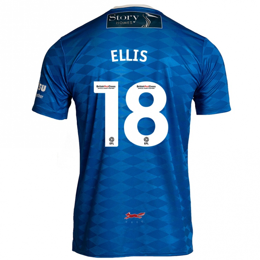 Kids Football Jack Ellis #18 Blue Home Jersey 2024/25 T-Shirt Canada