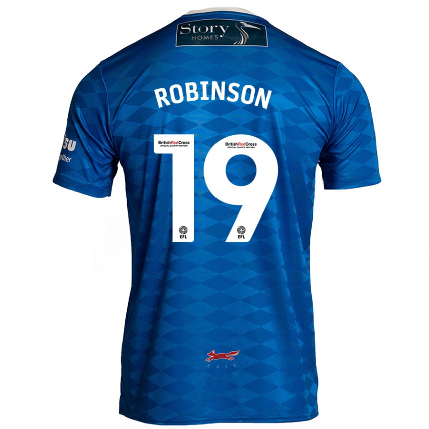 Kids Football Jack Robinson #19 Blue Home Jersey 2024/25 T-Shirt Canada