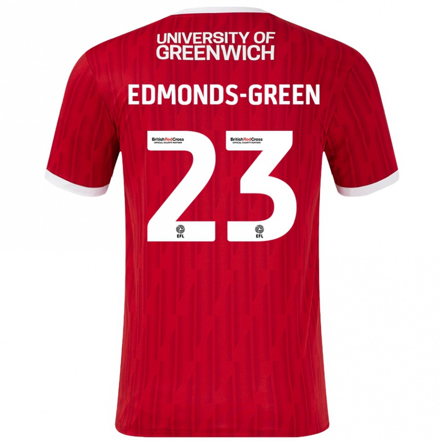 Kids Football Rarmani Edmonds-Green #23 Red White Home Jersey 2024/25 T-Shirt Canada