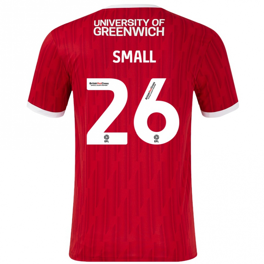 Kids Football Thierry Small #26 Red White Home Jersey 2024/25 T-Shirt Canada