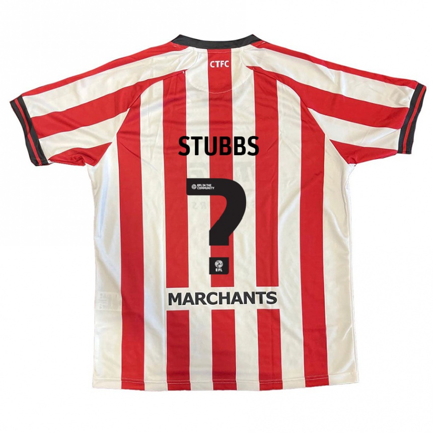 Enfant Football Maillot Sam Stubbs #0 Rouge Blanc Tenues Domicile 2024/25 Canada