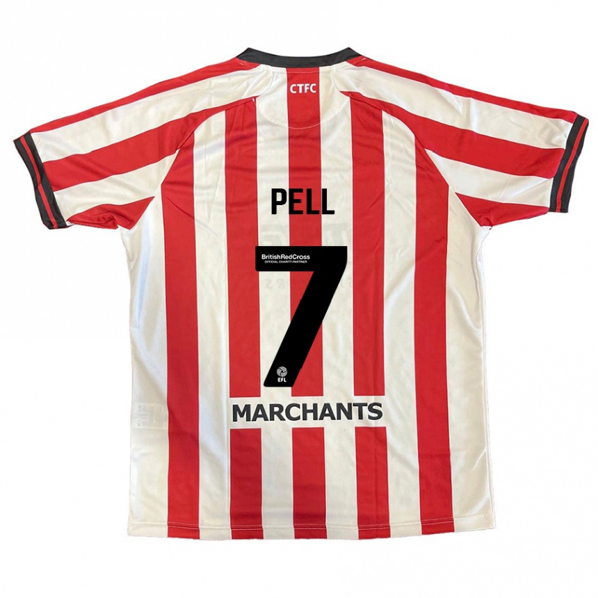 Enfant Football Maillot Harry Pell #7 Rouge Blanc Tenues Domicile 2024/25 Canada