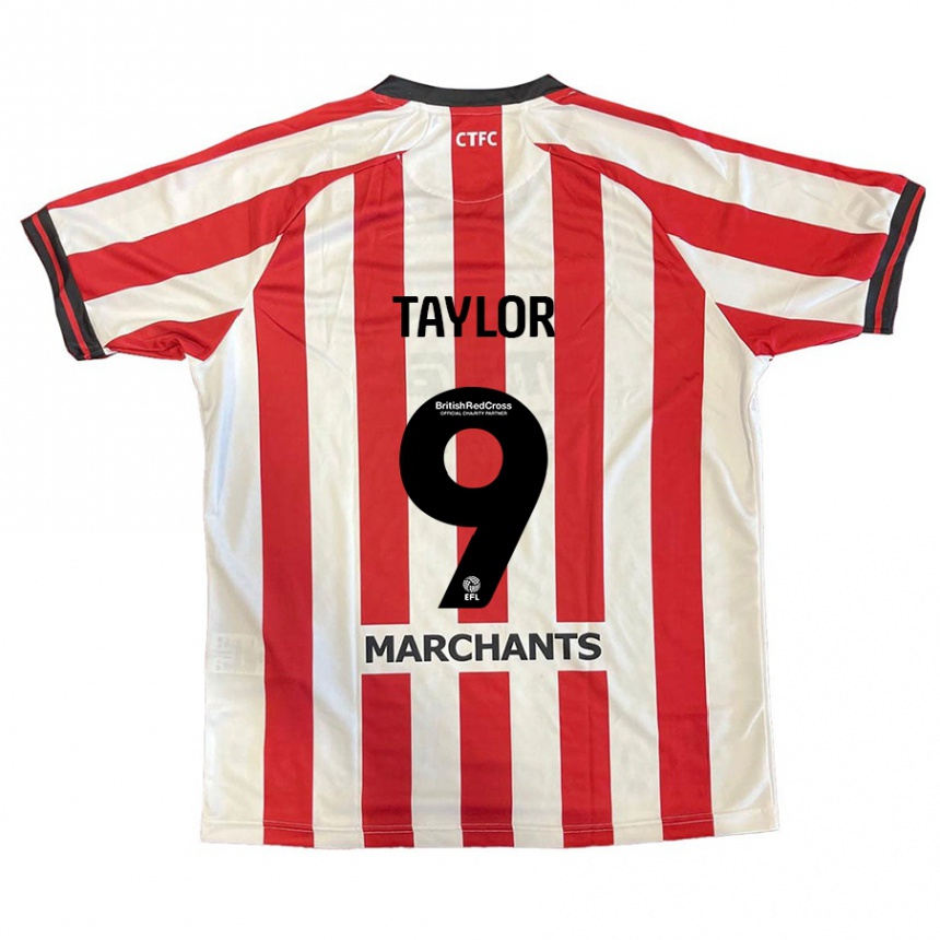 Enfant Football Maillot Matty Taylor #9 Rouge Blanc Tenues Domicile 2024/25 Canada