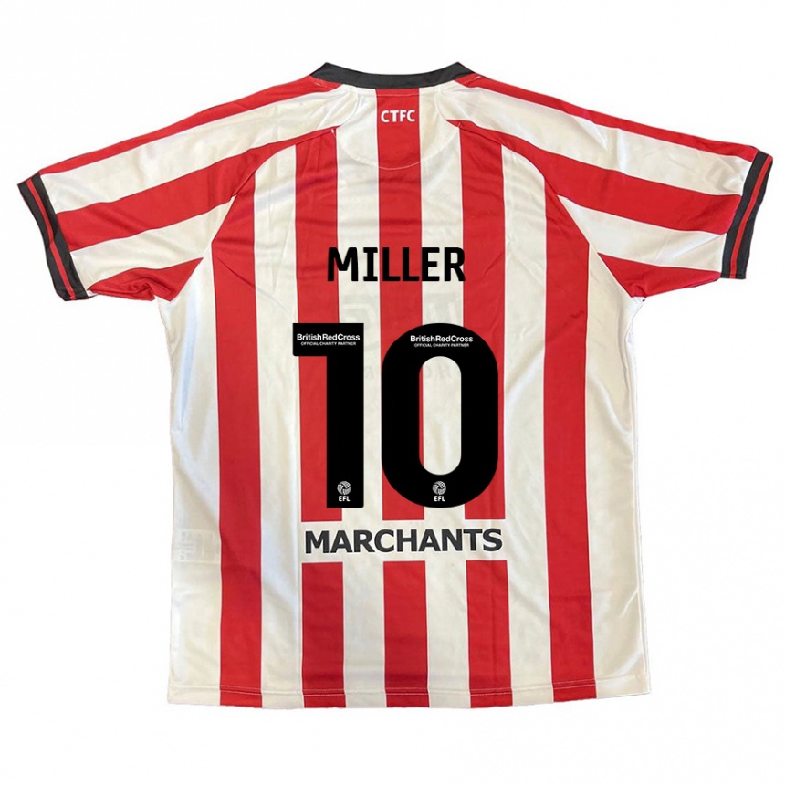 Enfant Football Maillot George Miller #10 Rouge Blanc Tenues Domicile 2024/25 Canada