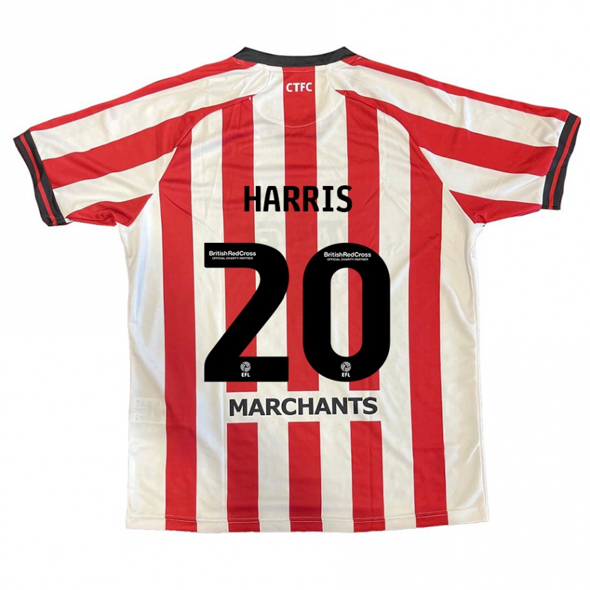 Enfant Football Maillot Max Harris #20 Rouge Blanc Tenues Domicile 2024/25 Canada