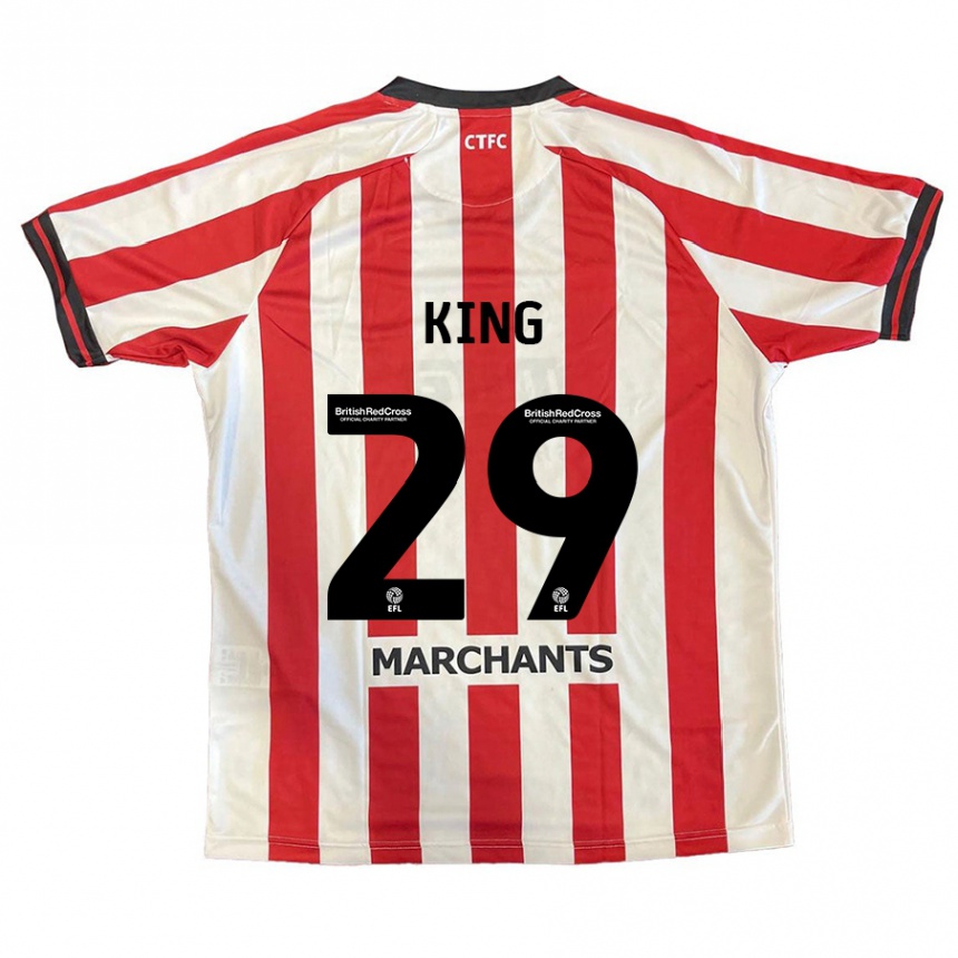 Enfant Football Maillot Tom King #29 Rouge Blanc Tenues Domicile 2024/25 Canada