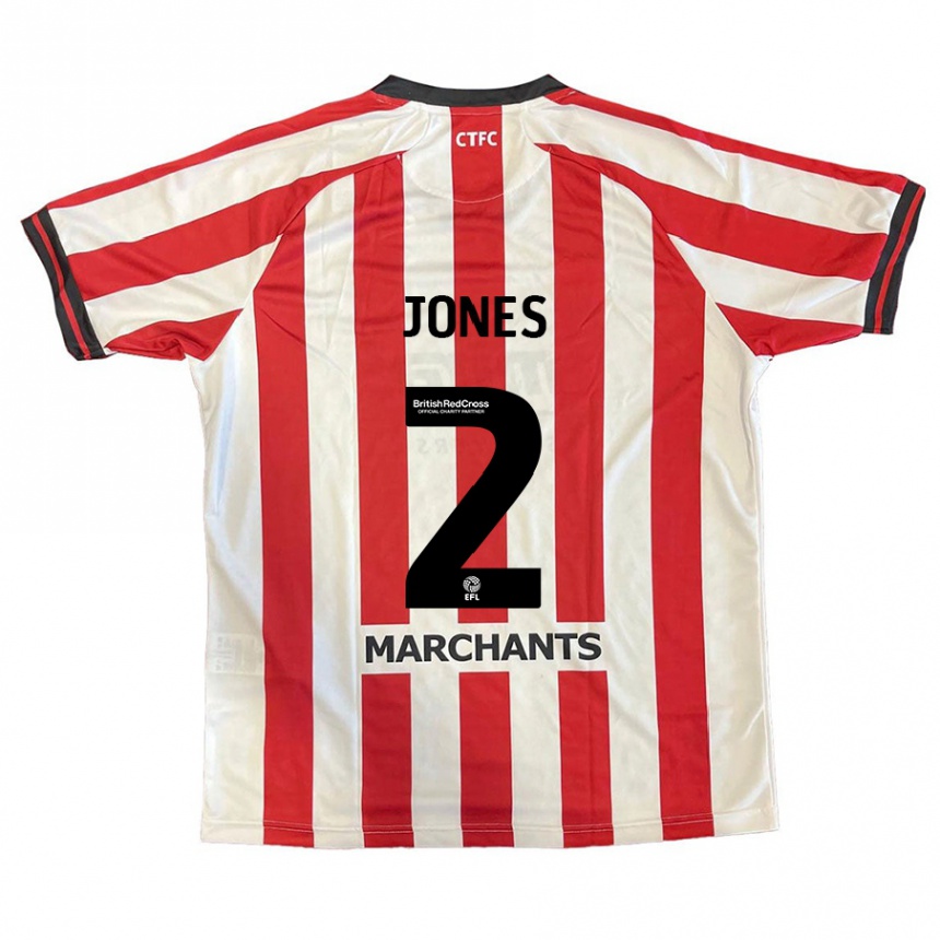 Enfant Football Maillot Courtney Jones #2 Rouge Blanc Tenues Domicile 2024/25 Canada