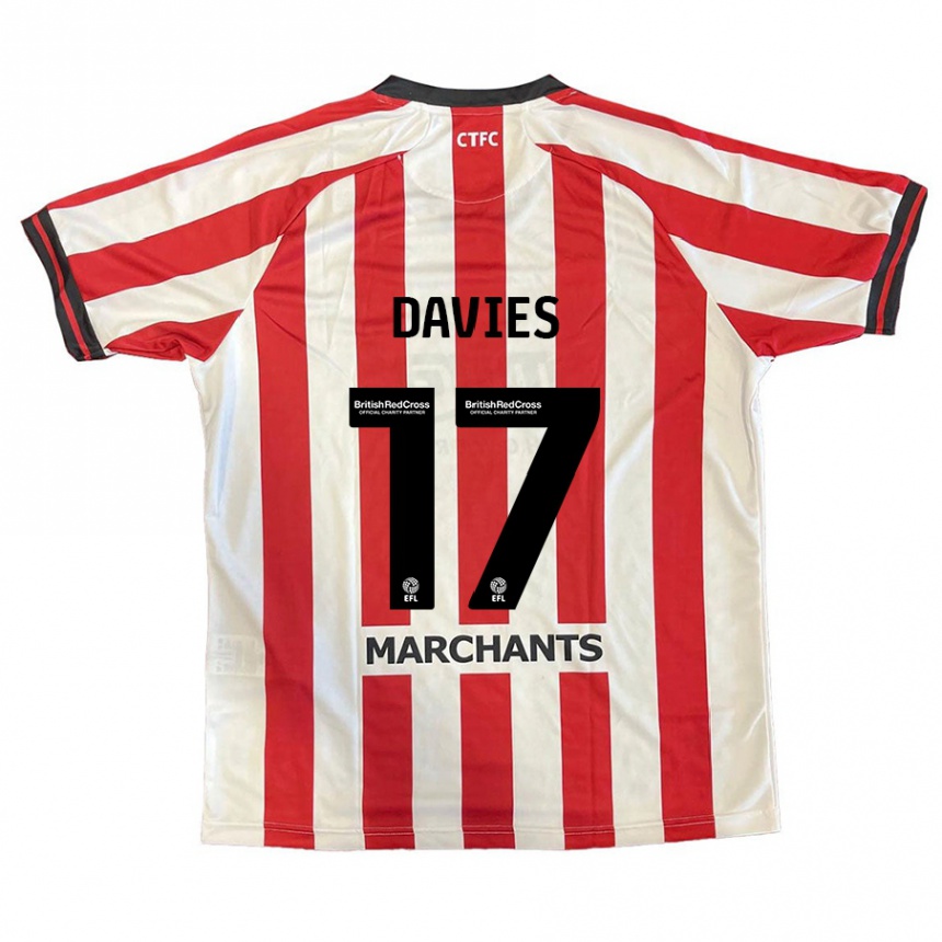 Enfant Football Maillot Annabel Davies #17 Rouge Blanc Tenues Domicile 2024/25 Canada