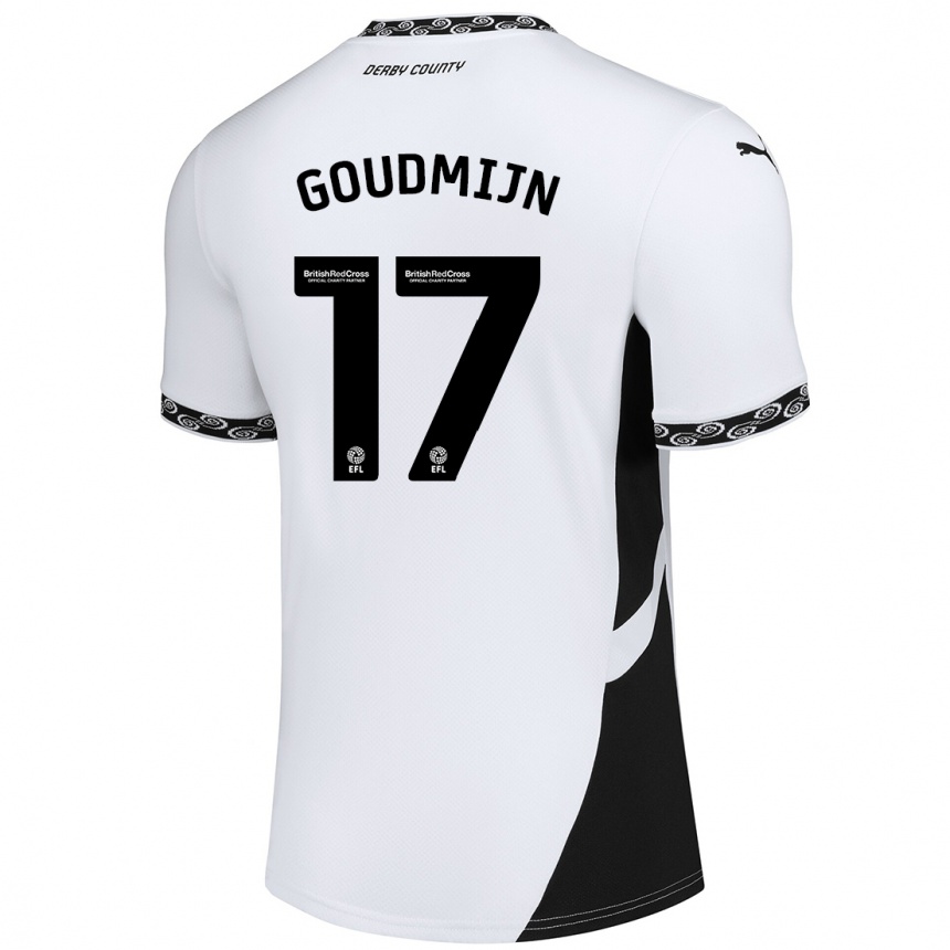 Enfant Football Maillot Kenzo Goudmijn #17 Blanc Noir Tenues Domicile 2024/25 Canada