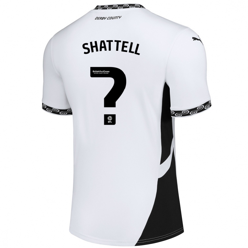 Enfant Football Maillot Josh Shattell #0 Blanc Noir Tenues Domicile 2024/25 Canada