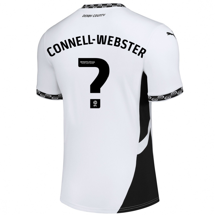 Enfant Football Maillot Braidy Connell-Webster #0 Blanc Noir Tenues Domicile 2024/25 Canada