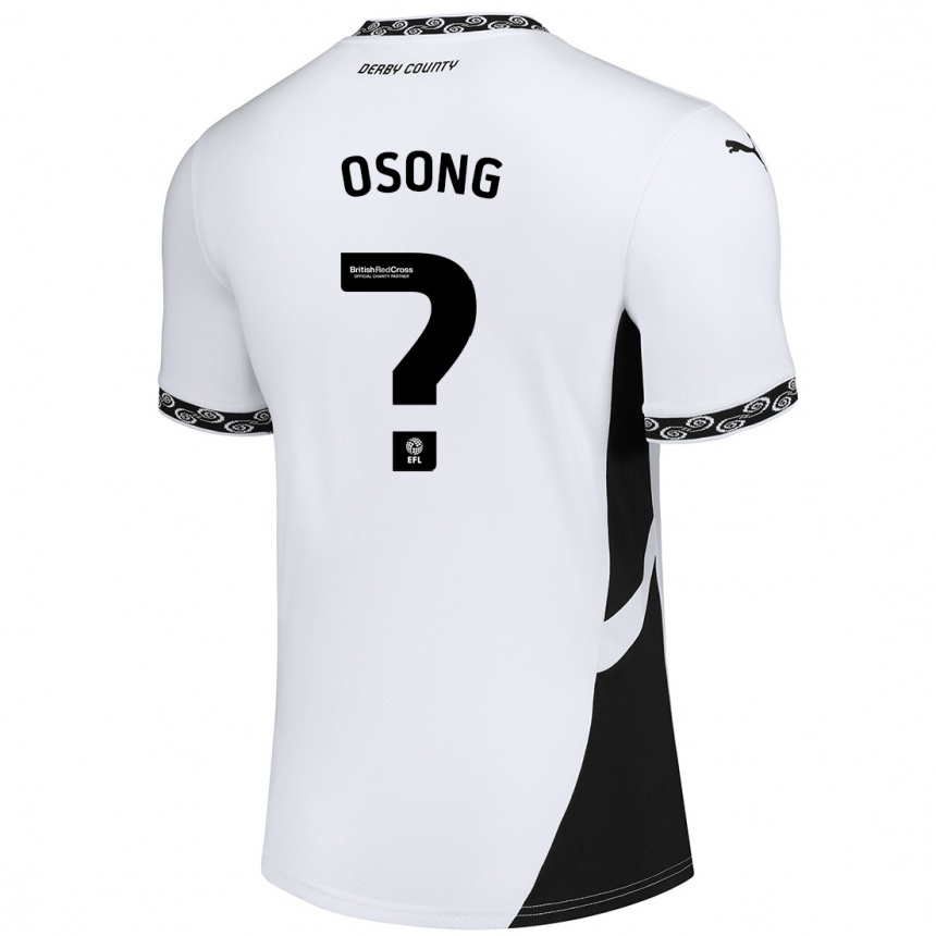 Enfant Football Maillot Johnson Osong #0 Blanc Noir Tenues Domicile 2024/25 Canada