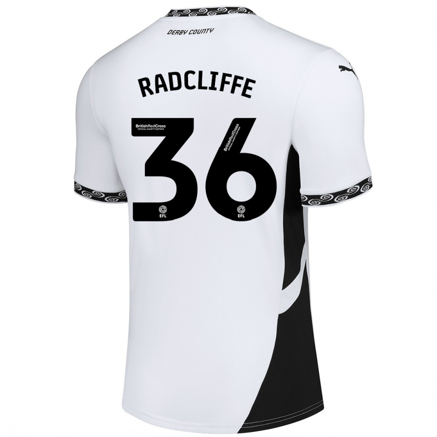 Enfant Football Maillot Ben Radcliffe #36 Blanc Noir Tenues Domicile 2024/25 Canada