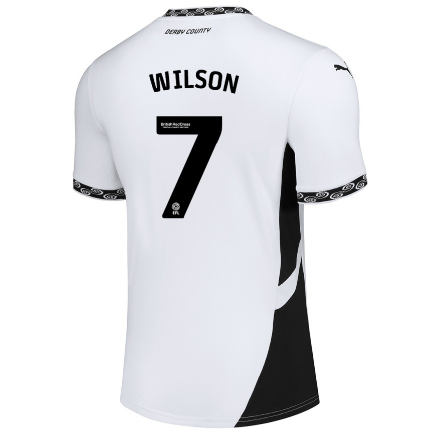 Enfant Football Maillot Emelia Wilson #7 Blanc Noir Tenues Domicile 2024/25 Canada