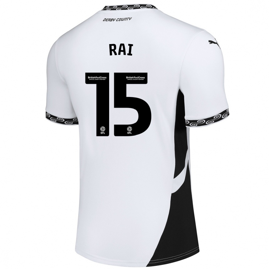 Enfant Football Maillot Kira Rai #15 Blanc Noir Tenues Domicile 2024/25 Canada