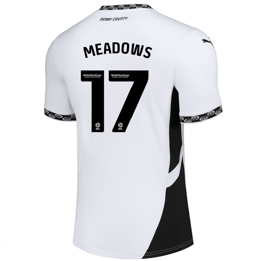 Enfant Football Maillot Helena Meadows #17 Blanc Noir Tenues Domicile 2024/25 Canada