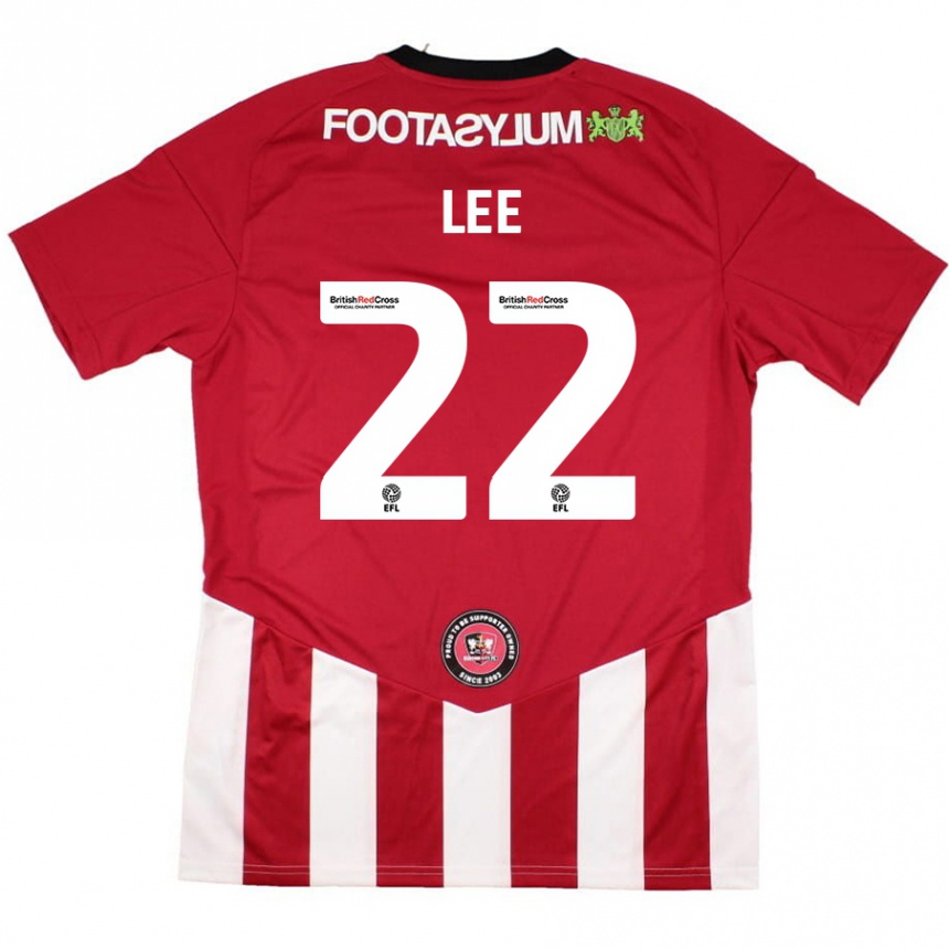 Kids Football Harry Lee #22 Red White Home Jersey 2024/25 T-Shirt Canada