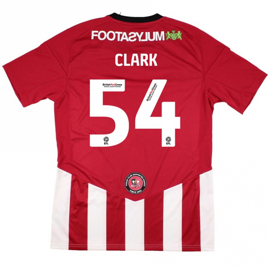 Kids Football Max Clark #54 Red White Home Jersey 2024/25 T-Shirt Canada