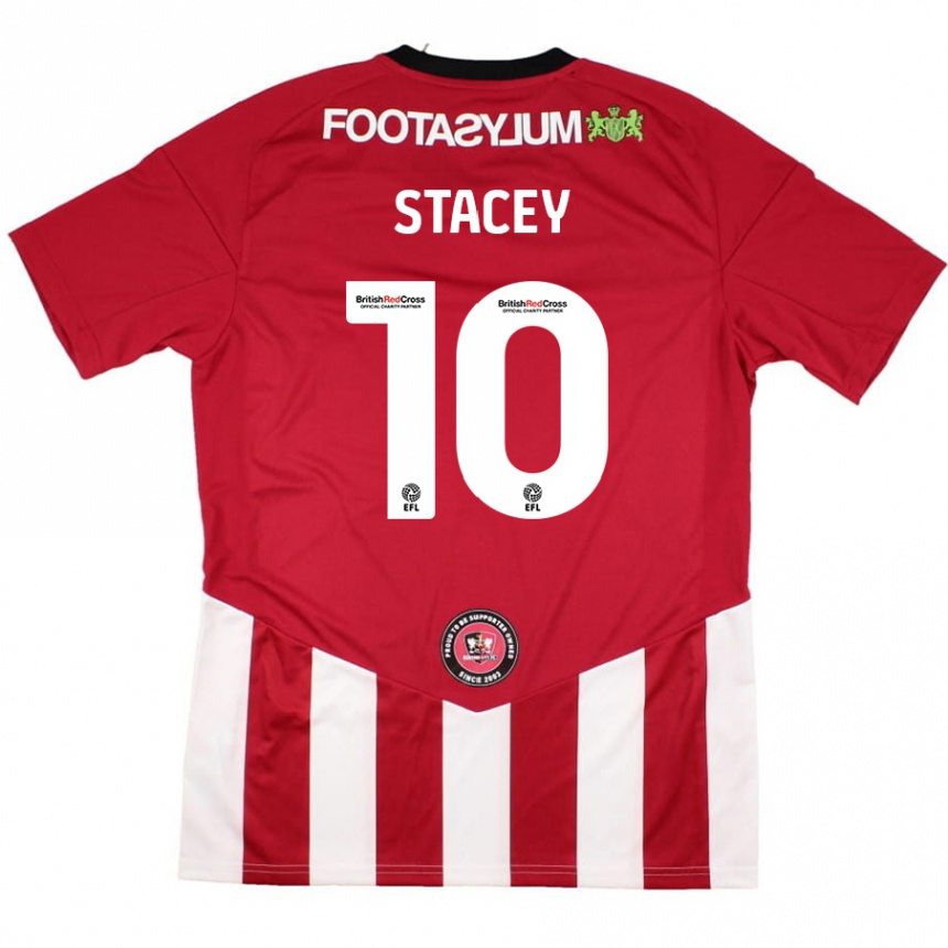 Kids Football Sarah Stacey #10 Red White Home Jersey 2024/25 T-Shirt Canada